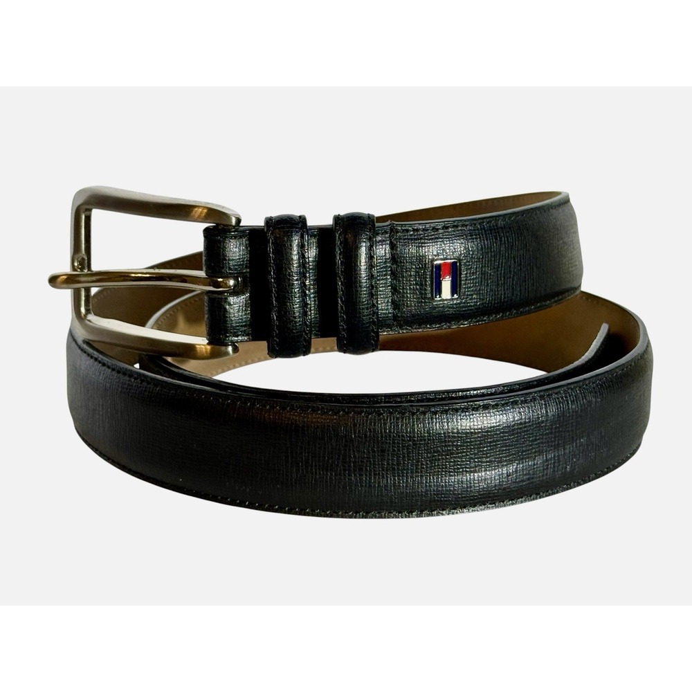 Tommy Hilfiger Men's Leather Black Belt